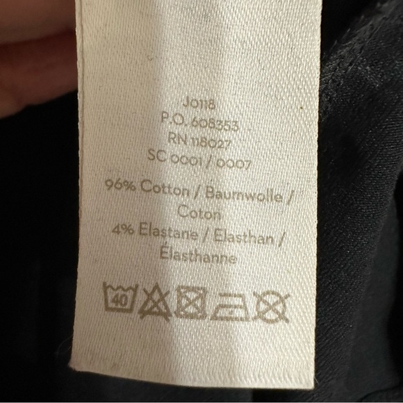 Boden Jersey Knit Faux Wrap Dress Women's 6 Long Black Stretch Classic Surplice - Picture 5 of 7